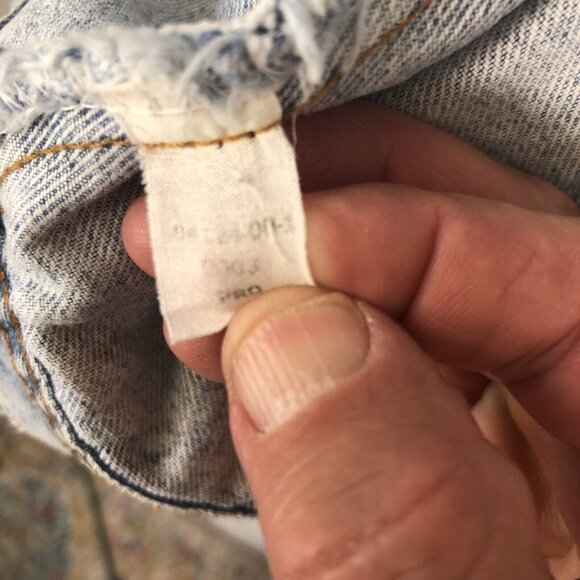 Vintage Old Navy Jean Jacket Womens Large Sunwashed Distressed Y2K 90s Western - Picture 12 of 16